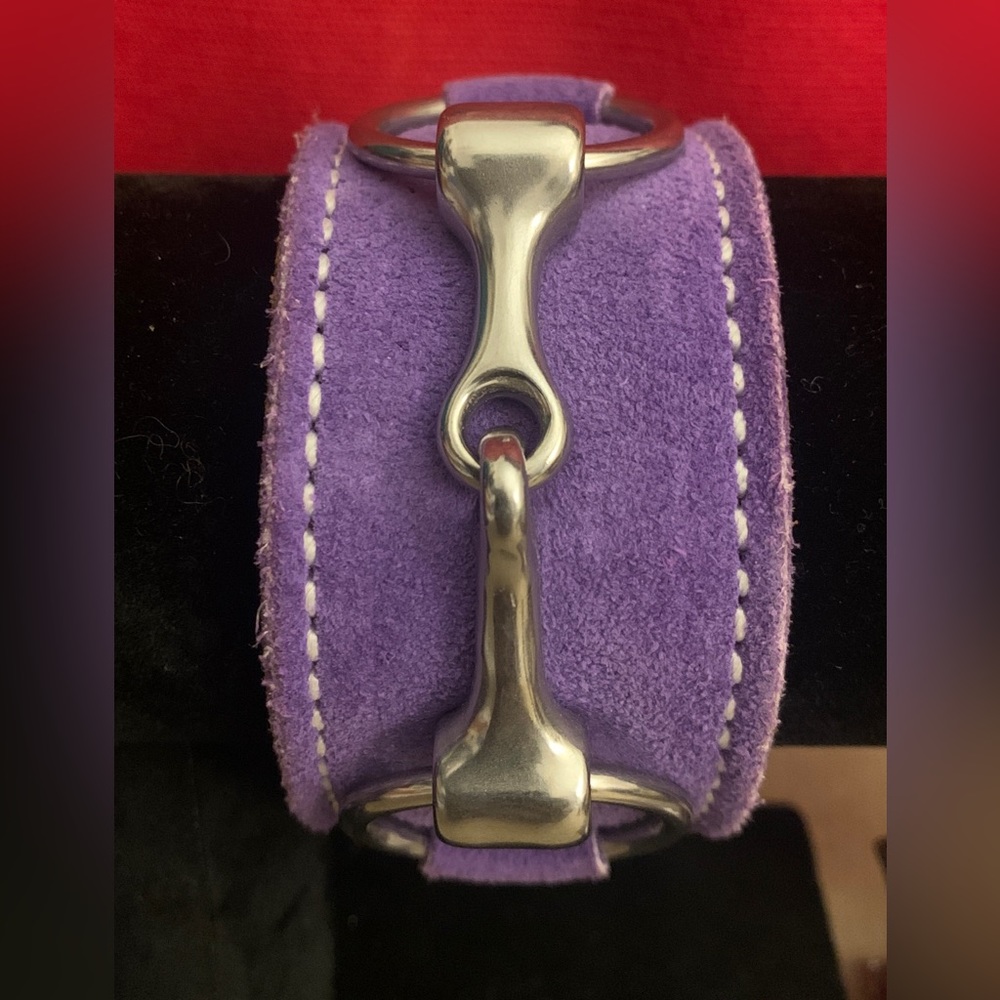 Beautiful Suede purple Rebecca Ray Cuff Bracelet NWOT